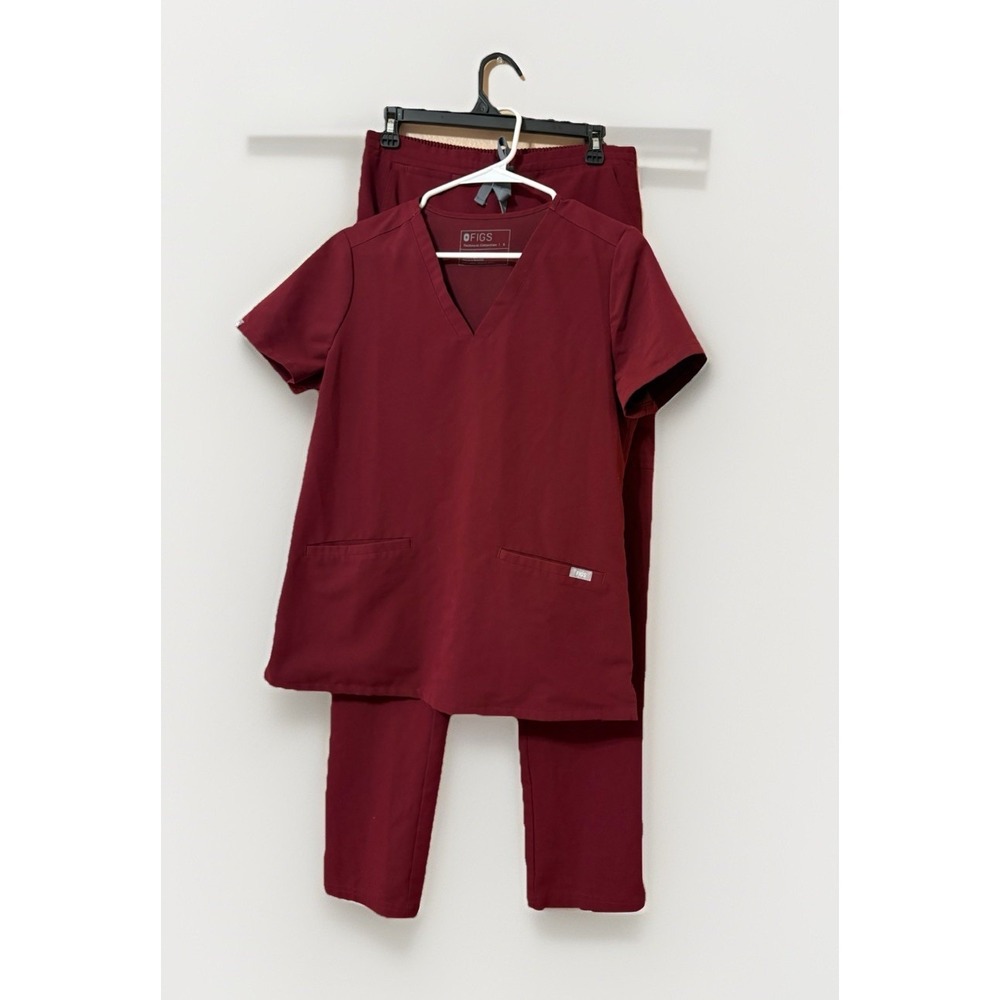 Figs Scrub Set Women's Size Small Catarina Top High Waisted Yola Pants Mauve